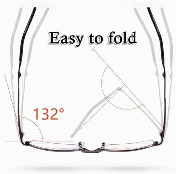 نظارات معدنية قابلة للطي اشتري واحدة و احصل على الثانية مجانا